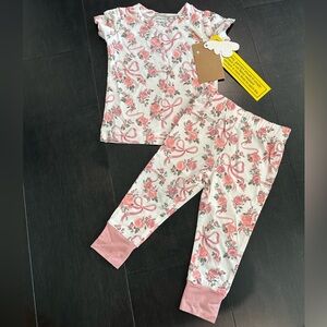Angel Dear Bamboo Loungewear Set Ribbons and Flowers